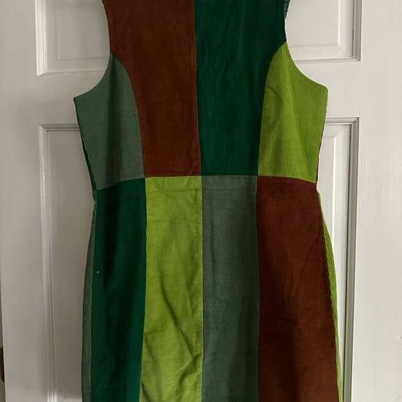 Nine Lives Bazzar Corduroy Patchwork Dress - Picture 3 of 4